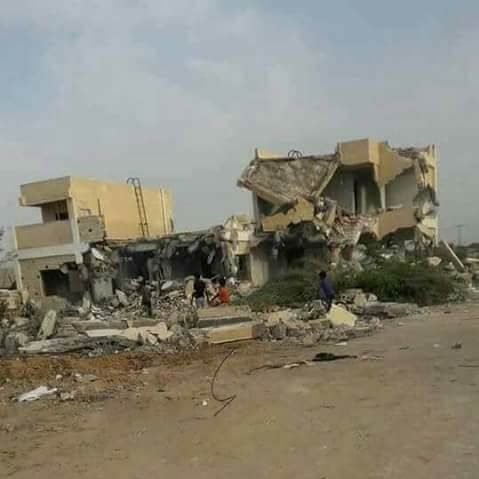 صورة للوحدة الصحية بقرية الماسورة بعد هدمها